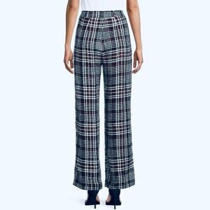 NWT No Boundaries XL(15-17)Juniors Red Black Plaid Flowy Wide Leg Trousers Pants